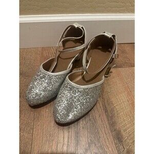Silver Glitter Dance Heels